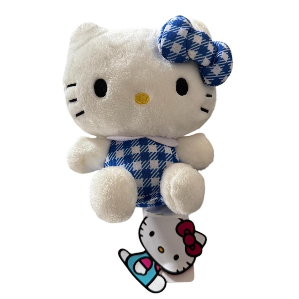 ✰hello kitty blue plaid plushie✰